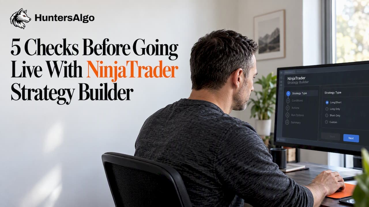 5 Checks Before Going Live With NinjaTrader Strategy Builder